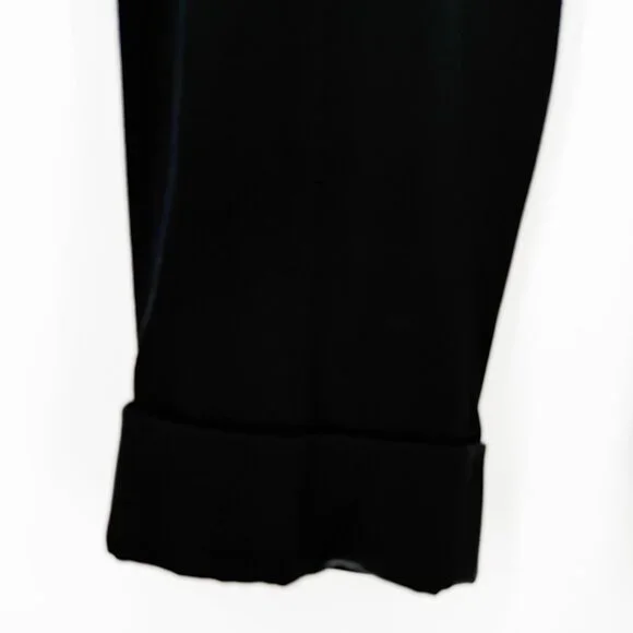 Hellessy Black Kooning satin trousers with shirttail overlay, size 4 - Picture 3 of 16